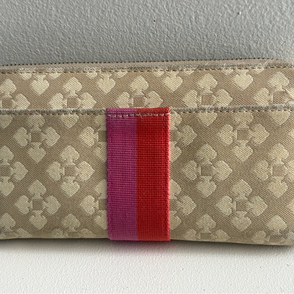 Kate Spade Cream Wallet with Pink Accent - Picture 2 of 3